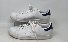 Load image into Gallery viewer, Adidas Womens Stan Smith White Blue Leather Lace-Up Low Top Sneaker Shoes Size 7
