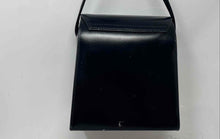 Load image into Gallery viewer, Unbranded Womens Black Gold-Tone Leather Shoulder Strap Crossbody Bag
