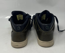 Load image into Gallery viewer, Diesel Mens Beyond Subculture Blue Leather High Top Lace-Up Sneakers Shoes Sz 9
