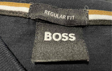 Load image into Gallery viewer, Hugo Boss Mens Black Green Logo Short Sleeve Crew Neck Pullover T-Shirt Size S
