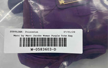 Load image into Gallery viewer, Authentic Marc By Marc Jacobs Womens Purple Double Handle Tote Handbag
