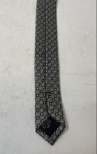Load image into Gallery viewer, Pierre Cardin Mens Brown White Geometric Print Keeper Loop Designer Tie
