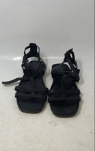 Load image into Gallery viewer, Franco Sarto Womens Black Open Toe Flat Gladiator Sandals Size 8.5
