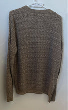 Load image into Gallery viewer, Oscar De La Renta Mens Brown Knitted Long Sleeve Crew Neck Pullover Sweater Sz M
