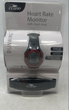 Load image into Gallery viewer, Crane Unisex Black Running Heart Rate Monitor w/ Chest Strap Factory Sealed
