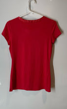 Load image into Gallery viewer, Alfani Womens Red Short Sleeve Round Neck Stretch Pullover T-Shirt Size XS

