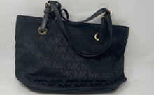 Load image into Gallery viewer, Michael Kors Womens Black Double Handle Adjustable Strap Shoulder Tote Bag
