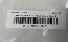 Load image into Gallery viewer, New Balance Kids 740 IZ740BM Black Silver Slip-On Sneaker Shoes Size 4M
