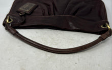 Load image into Gallery viewer, Gianni Bini Womens Brown Patent Leather Single Strap Pockets Lined Shoulder Bag
