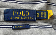 Load image into Gallery viewer, Polo Ralph Lauren Mens Gray Striped Short Sleeve Classic Fit Polo Shirt Size XL
