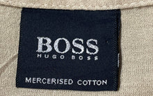 Load image into Gallery viewer, Hugo Boss Mens Brown Cotton Long Sleeve Collared Button-Up Shirt Size Small
