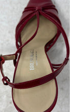 Load image into Gallery viewer, Bruno Magli Womens Red Adjustable Buckle Pointed Toe Slingback Heels Size EUR 35
