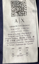 Load image into Gallery viewer, Armani Exchange Mens Blue Cotton Crew Neck Short Sleeve Pullover T-Shirt Size L
