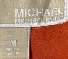 Load image into Gallery viewer, Michael Kors Womens Orange Sleeveless Cowl Neck Pullover Blouse Top Size M
