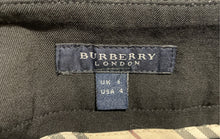Load image into Gallery viewer, Authentic Burberry London Womens Black Straight-Leg Trouser Pants Size 4
