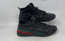 Load image into Gallery viewer, XU Feng Mens Black Croc-Embossed Leather Drawstring Sneaker Shoes Size 44

