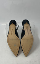 Load image into Gallery viewer, Karl Lagerfeld Womens Black Leather Pointed Toe Slingback Sandals Size 38.5
