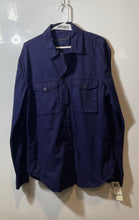 Load image into Gallery viewer, French Connection Mens Blue Long Sleeve Chest Pocket Button-Up Shirt Sz M W/Tags
