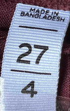 Load image into Gallery viewer, Ann Taylor Womens Burgundy Velvet 5 Pocket Design Bootcut Leg Ankle Pants Size 4
