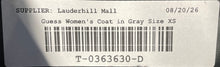 Load image into Gallery viewer, Guess Womens Gray Long Sleeve Collared Button Front Pea Coat Size XS
