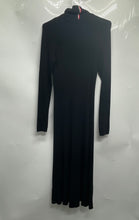 Load image into Gallery viewer, Tommy Hilfiger Womens Black Ribbed Turtleneck Long Sleeve Sweater Dress Size M
