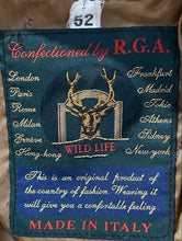 Load image into Gallery viewer, Confectioned By R.G.A. Wild Life Mens Brown Button Front Bomber Jacket Size 52
