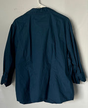Load image into Gallery viewer, St Johns Bay Womens Blue Stretch 3/4 Sleeve Collared Button-Up Shirt Size 3X
