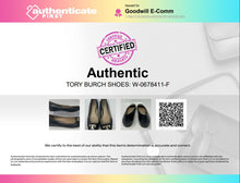 Load image into Gallery viewer, Authentic Tory Burch Womens Gigi Black Leather Slip-On Ballet Flats Size 11 M
