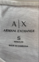 Load image into Gallery viewer, Armani Exchange Mens White Short Sleeve Crew Neck Pullover T-Shirt Size S
