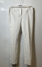 Load image into Gallery viewer, Express Womens White Flat Front Pockets Straight Leg Trouser Pants Size 00R
