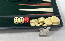 Load image into Gallery viewer, Folding Backgammon Casino Portable Briefcase Traditional Game Set
