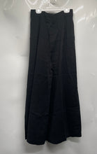 Load image into Gallery viewer, Zara Womens Black Flat Front Flare Leg Stretch Trouser Pants Size Small
