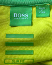Load image into Gallery viewer, Hugo Boss Mens Yellow Collared Short Sleeve Slim Fit Polo Shirt Size XL
