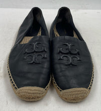 Load image into Gallery viewer, Authentic Tory Burch Womens Black Slip-On Espadrilles Flats Size 8.5M Worn
