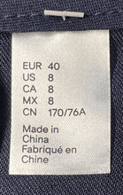Load image into Gallery viewer, Divided By H&amp;M Womens Blue Side Zip Pockets Tailored Mini Skirt Size 8
