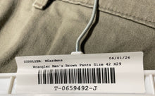 Load image into Gallery viewer, Wrangler Mens Brown Flat Front Comfort Solutions Series Chino Pants Size 42X29
