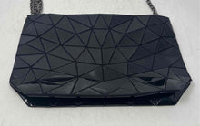 Load image into Gallery viewer, Patrizia Luca Womens Black Detachable Chain Strap Convertible Crossbody Bag
