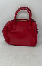 Load image into Gallery viewer, Guess Womens Red Leather Inner Pockets Top Handle Satchel Handbag
