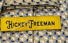 Load image into Gallery viewer, Hickey Freeman Mens Multicolor Geometric Print Silk Adjustable Long Designer Tie
