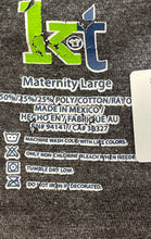 Load image into Gallery viewer, KT Womens Black Pumpkin Smuggler Short Sleeve Graphic Maternity T-Shirt Size L
