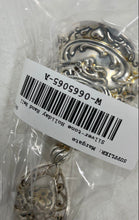 Load image into Gallery viewer, Silver-Tone Holiday Look Hearts Themed Tradition Make-Up Hand Bell
