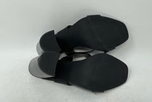 Load image into Gallery viewer, Steve Madden Womens Taya Black Croc Embossed Slip-On Block Mule Heels Size 9.5M

