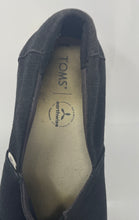 Load image into Gallery viewer, Toms Womens Alpargata Boardwalk 10015881 Black Round Toe Slip-On Shoes Size 8.5
