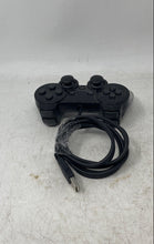 Load image into Gallery viewer, Unbranded Black Wired USB Portable Plastic Video Game Controller Not Tested
