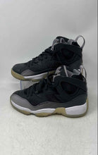 Load image into Gallery viewer, Nike Womens Jumpman Two Trey Black Gray White Lace-Up Basketball Shoes Size 6.5
