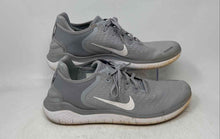 Load image into Gallery viewer, Nike Mens Free RN 2018 942836-003 White Gray Lace-Up Sneakers Shoes Size 12
