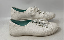 Load image into Gallery viewer, Kate Spade New York Womens Trista White Glitter Lace-Up Sneaker Shoes Size 9B
