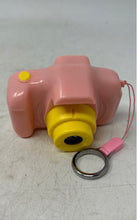 Load image into Gallery viewer, Pink And Yellow Children's Compact Digital Toy Camera With Neck Strap Untested
