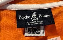 Load image into Gallery viewer, Psycho Bunny Mens Orange Short Sleeve Collared Regular Fit Polo Shirt Size 8

