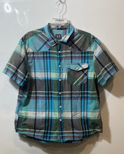Load image into Gallery viewer, Armani Exchange Mens Multicolor Plaid Cotton Short Sleeve Button-Up Shirt Sz XL
